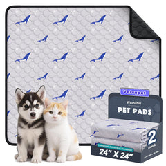 Velvopet almohadillas lavables para perros de 60x60 cm con base antideslizante.
