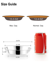 Conjunto de 4 cuencos de acero inoxidable VENTION, fácil de limpiar.