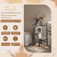 Venuvits Cat Tree 66in casa para gatos de interior y refugio.