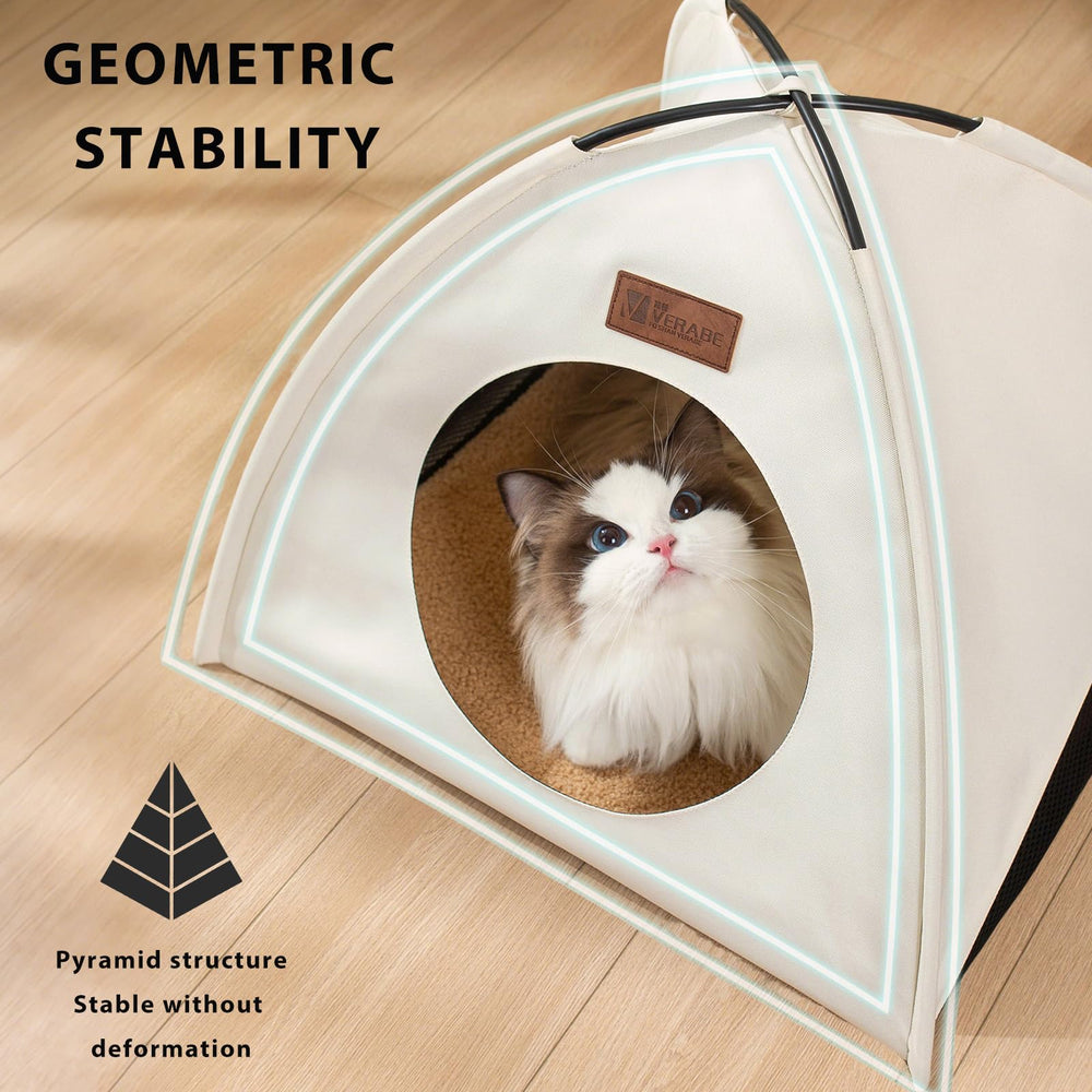 VERABE tent uso interior/exterior, versatilidad para gatos.