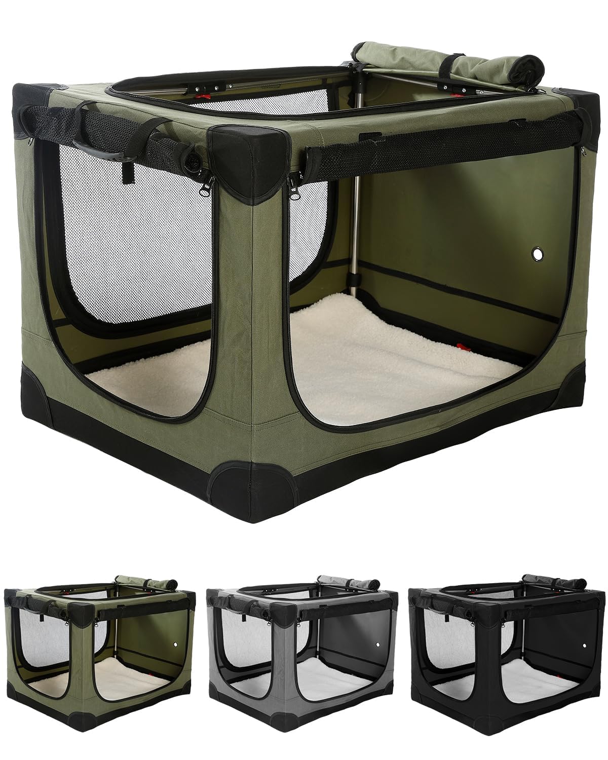 Veraste caja para perro colapsable, tamaño medio-grande, ideal para viajar