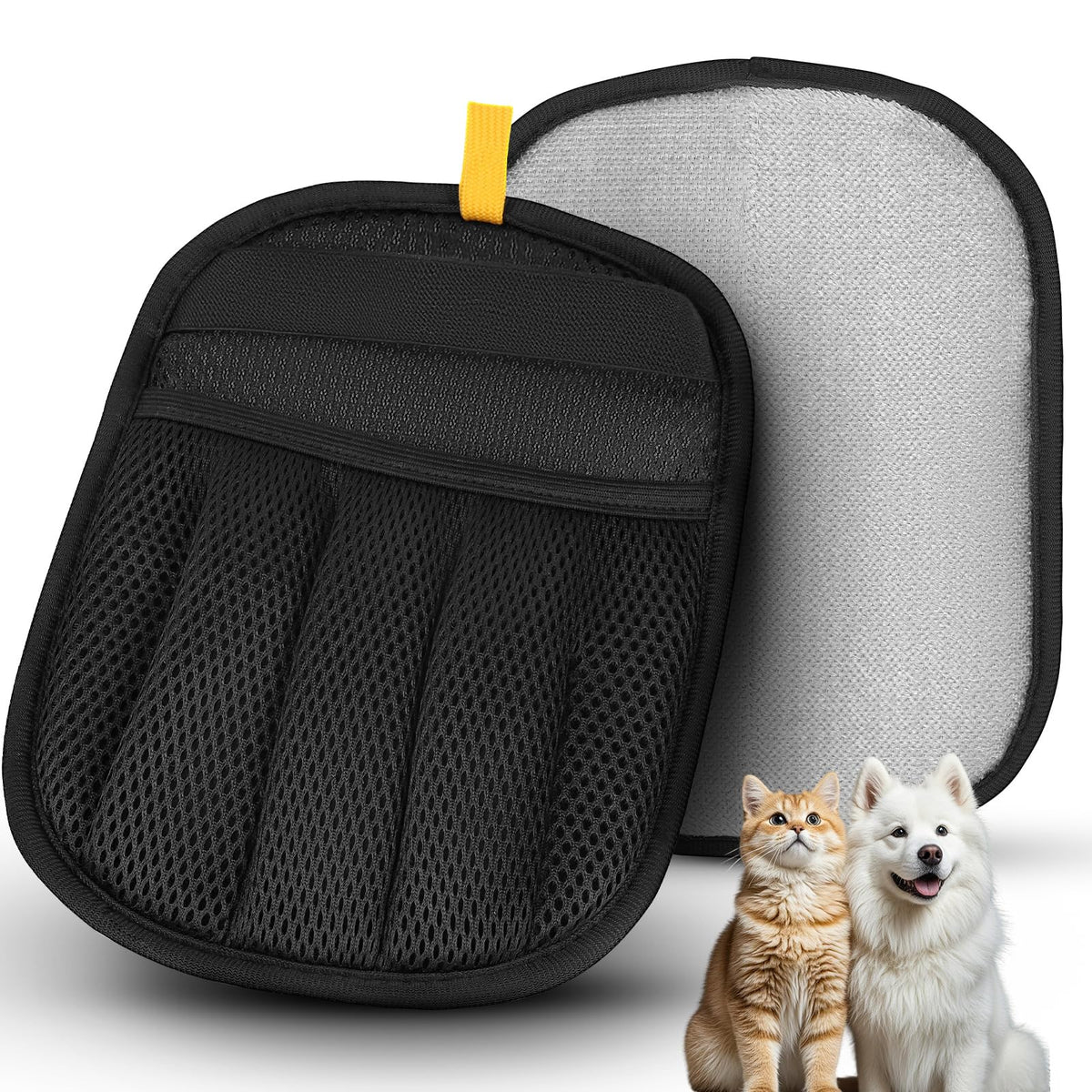 VerdeVilla Cepillo Mágico Quitapelaje: guantes para quitar pelo de perros, ideal para sillones y ropa.