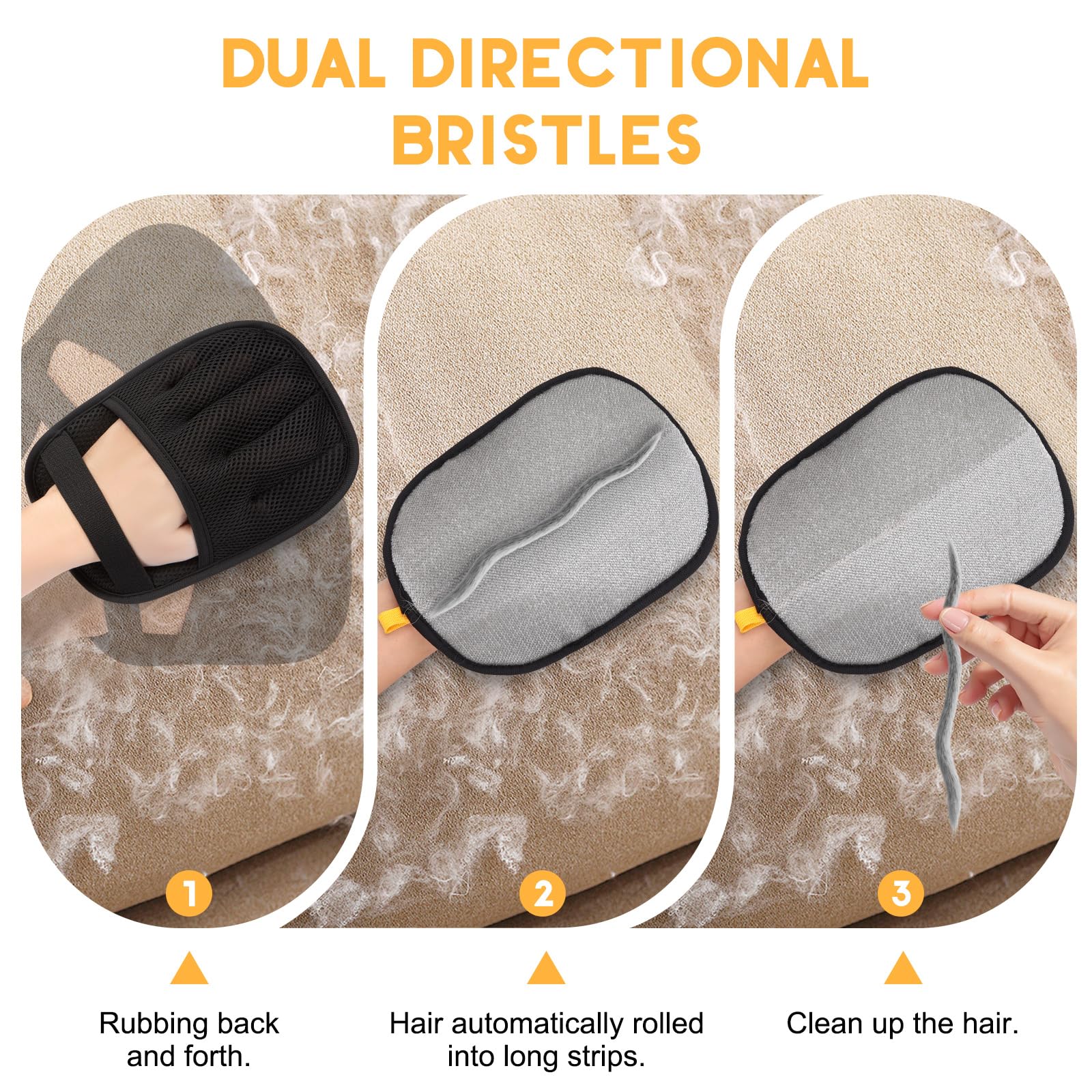 VerdeVilla Cepillo Mágico Quitapelaje: ideal para sofá y textiles, captura pelo y polvo.