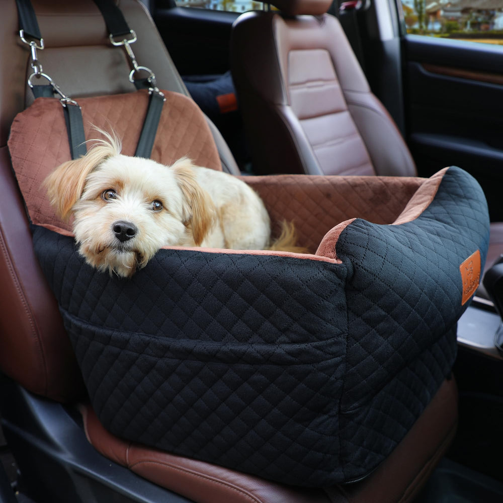 VERGODPRO asiento con reposacabezas para perro, mantiene estabilidad en la conducción