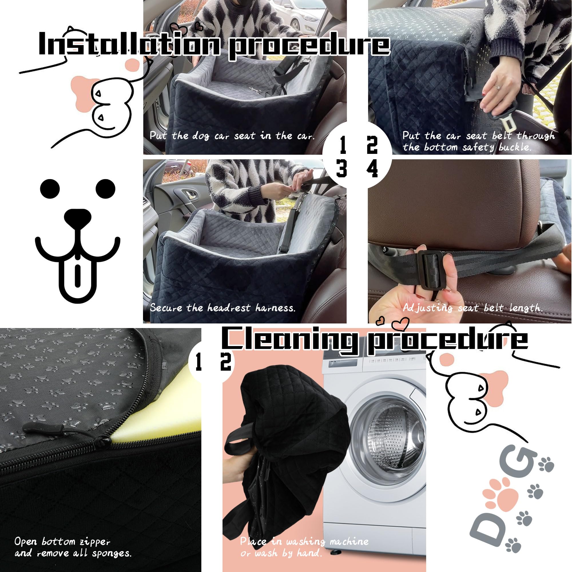VERGODPRO bolsillo de almacenamiento práctico para accesorios del perro