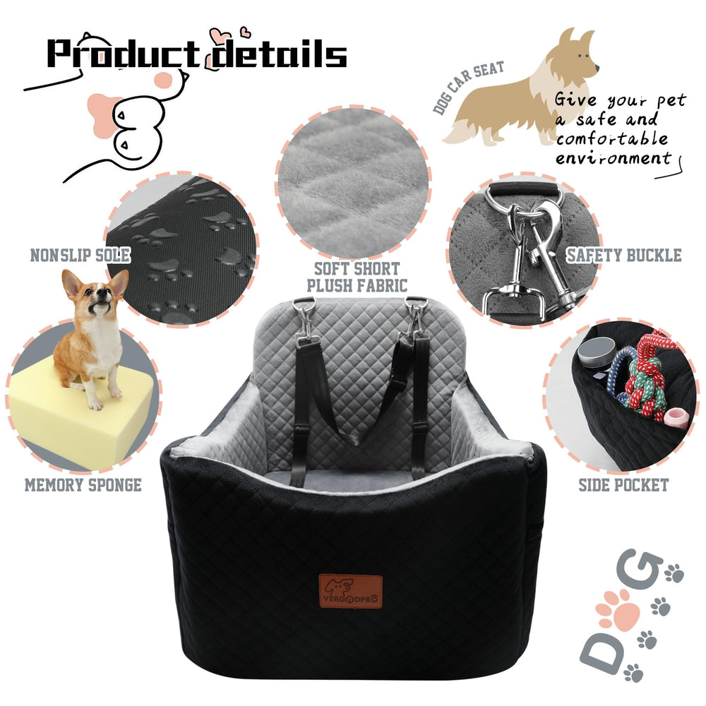 VERGODPRO sistema de seguridad con correa ajustable mantiene al perro seguro
