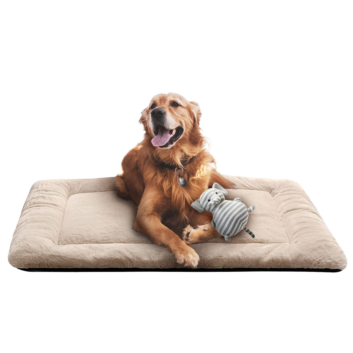 VERZEY cama para perro grande en jaula de 42 pulgadas, confort estable.