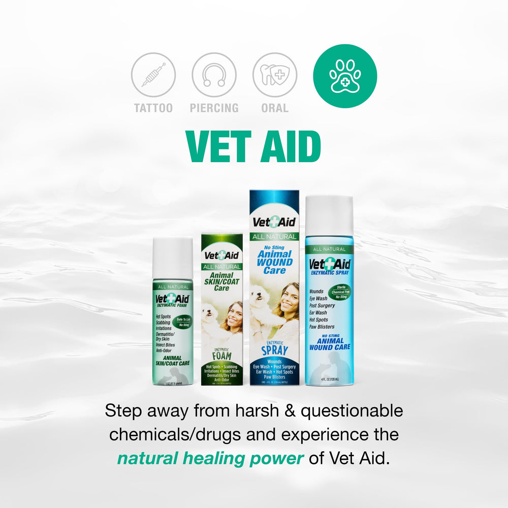 Vet Aid para zonas irritadas de la piel: calma irritación suave.