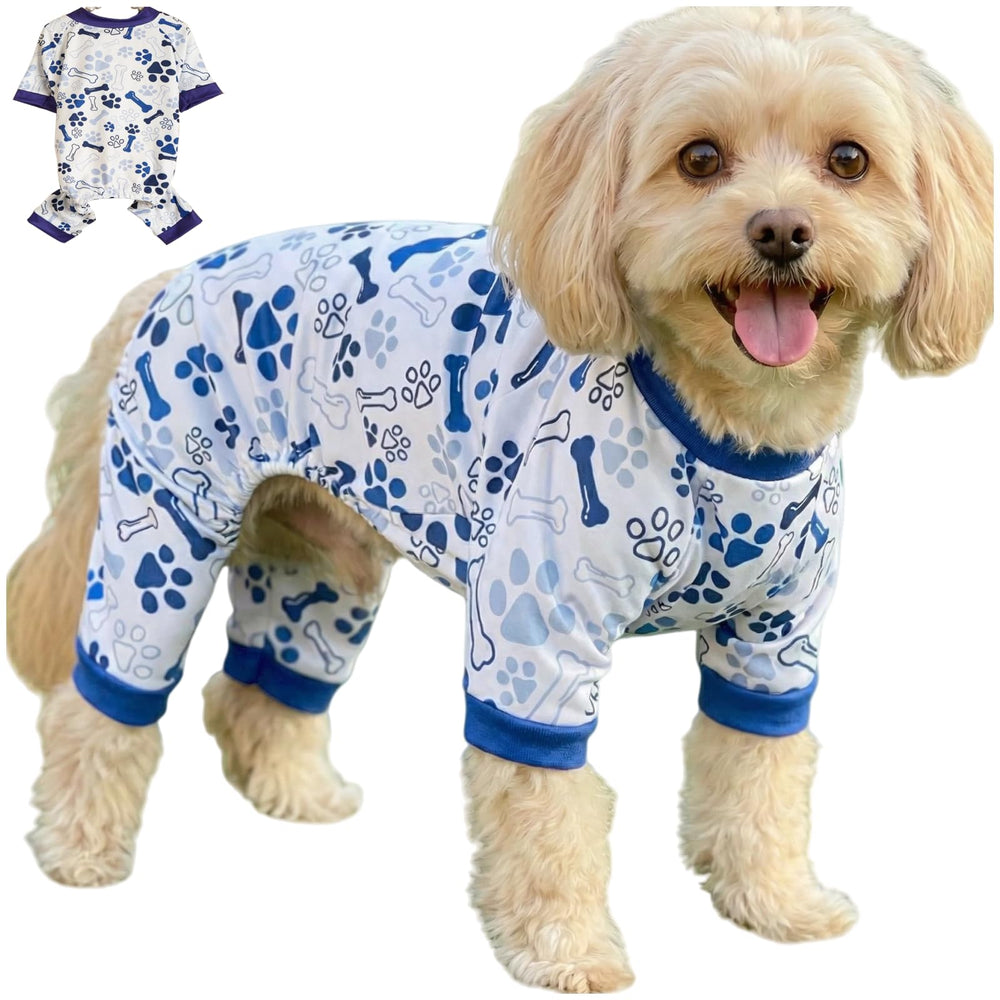 Vet-Approved Pijamas calmantes para perros, vista frontal, comodidad suave para uso diario.
