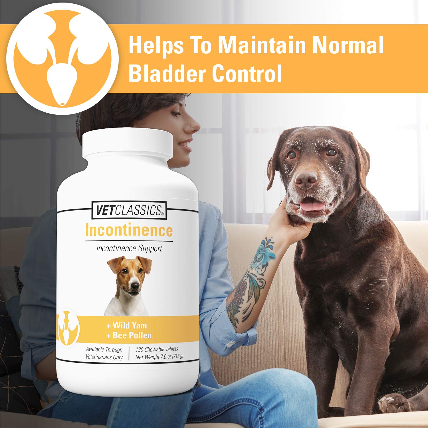 Vet Classics tabletas masticables: fácil uso diario para perros.