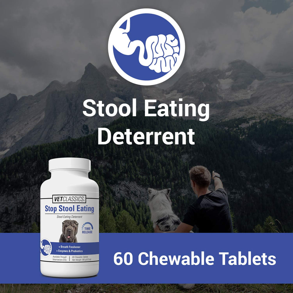 Vet Classics tabletas probióticos y enzimas para perros mejoran la digestión.