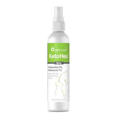 Vet One Ketohex Spray frasco 8 onzas para cuidado diario de mascotas