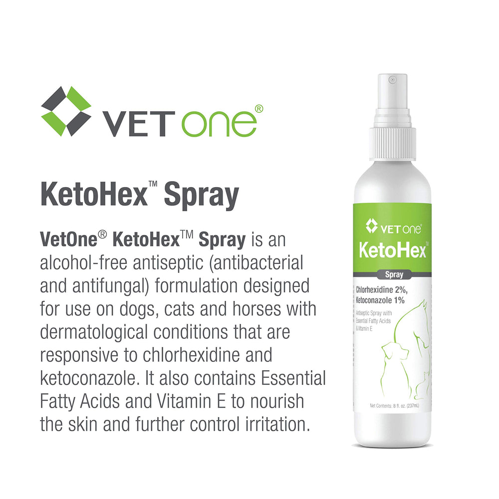 Vet One Ketohex Spray textura ligera para una experiencia agradable