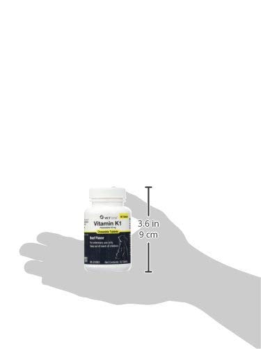Envase práctico de Vet One Vitamin K1, dosificación clara.