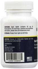 Vet One Vitamin K1 para perros y gatos, útil como suplemento diario.
