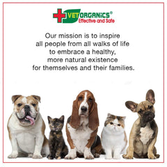 Vet Organics EcoImmune se mezcla fácilmente con la comida del perro o gato.