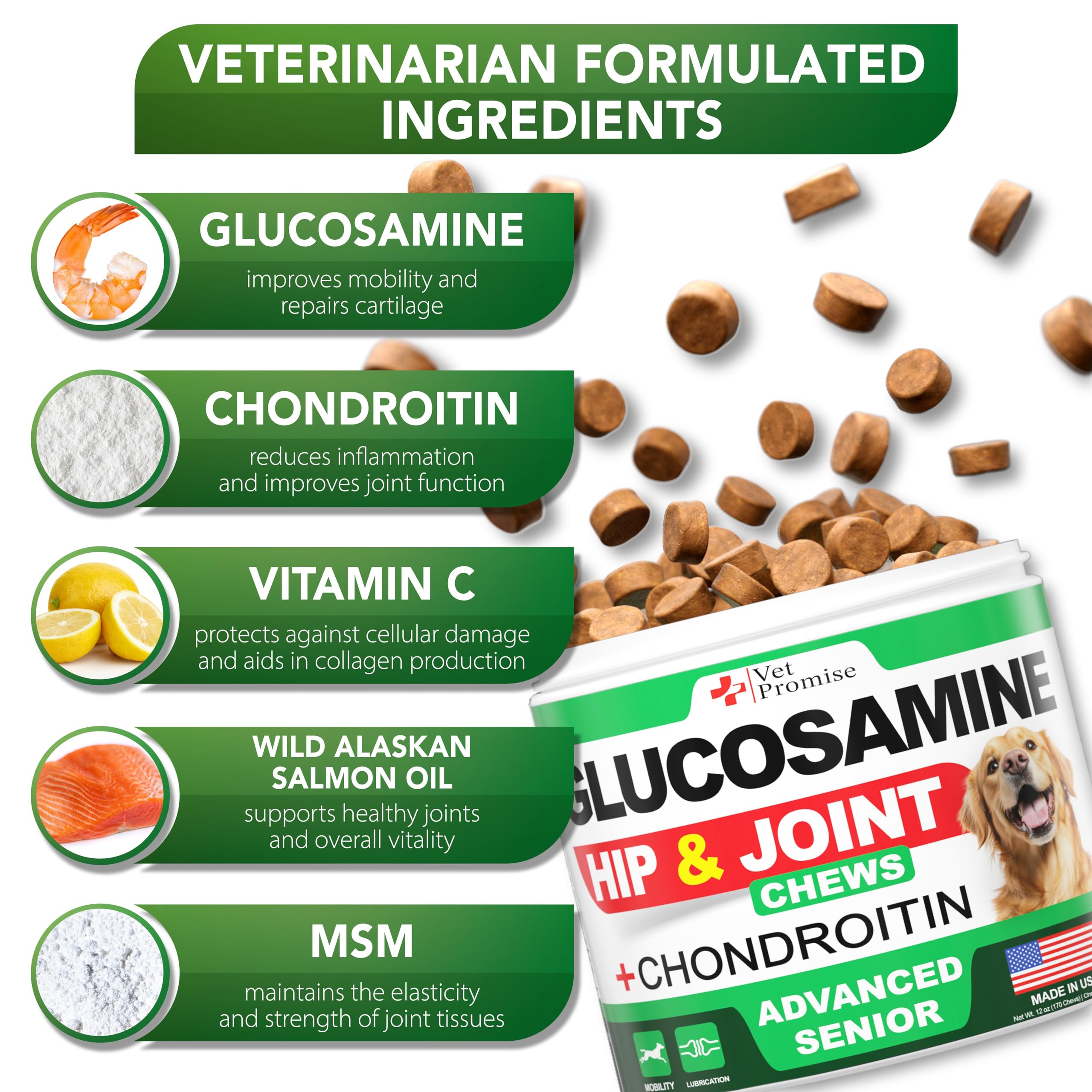 Vet Promise: alivio del dolor articular en perros gracias a ingredientes naturales.