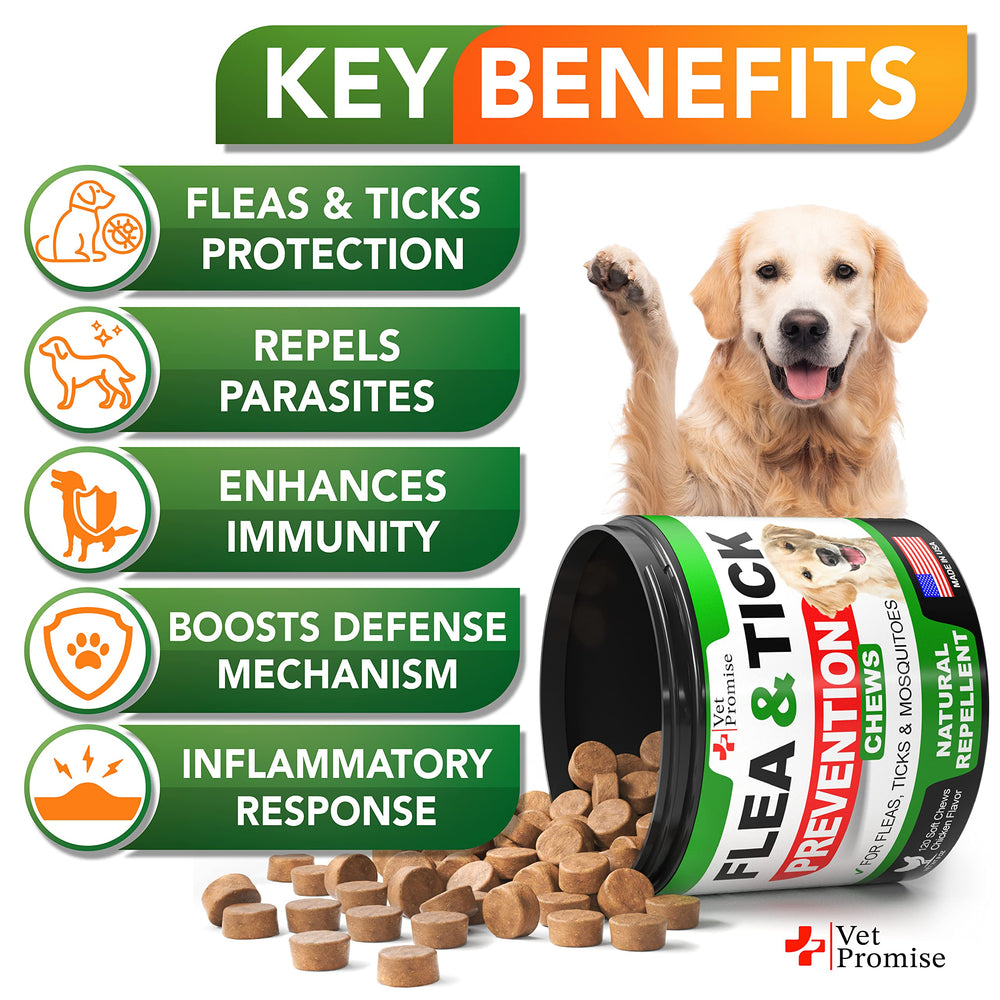 Vet Promise control natural de pulgas para perros, seguro para todas las razas