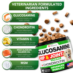 Vet Promise Glucosamina para perros, alivio potencial del dolor articular