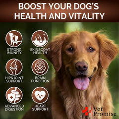 Vet Promise inmunidad para perros, multivitamínico que acompaña el día a día.