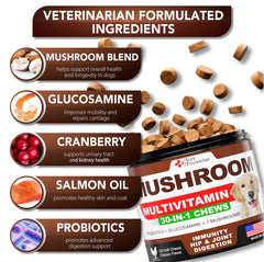 Masticables Vet Promise con melena de león para perros activos.