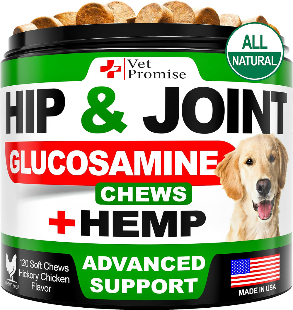 Vet Promise pastillas masticables articulaciones para perros, mejora la movilidad diaria.