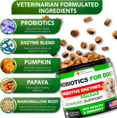 Vet Promise probióticos para perros: digestivo suave para reducir gases