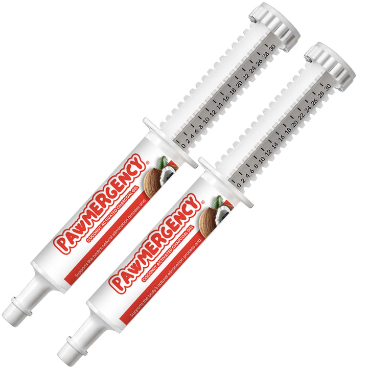 PawMergency de Vetanica carbón activado en tubo 30 ml para mascotas.