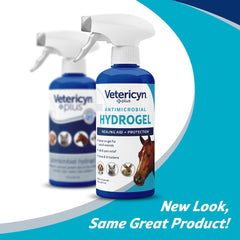 Gel hidrogel Vetericyn Plus para uso tópico en caballo.