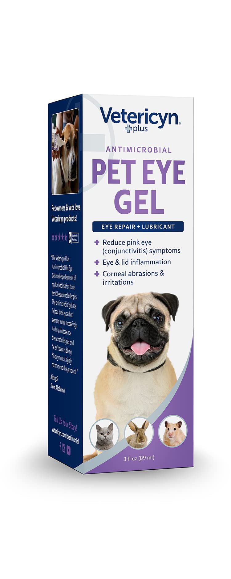 Cuidado ocular cómodo en casa con Vetericyn Plus Gel Ocular.