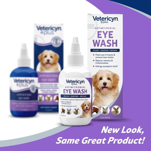 Opción sin antibióticos: Vetericyn Plus para ojos.