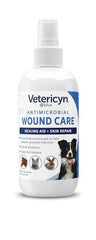 Aplicación en herida abierta con Vetericyn Plus, limpieza suave.