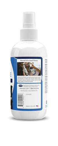 Envase de 8 oz de Vetericyn Plus para uso doméstico.