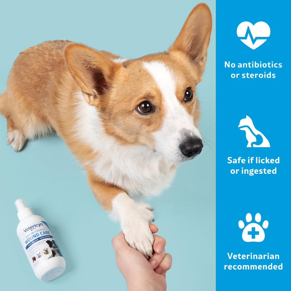 Vetericyn Plus Spray es seguro para lamido tras la aplicación.