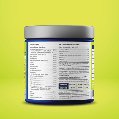 Vetericyn Todo-en-uno, ingredientes prebióticos y probióticos para bienestar intestinal