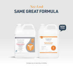 Aplicación de 5 a 10 minutos con Veterinary Formula Clinical Care para resultados óptimos