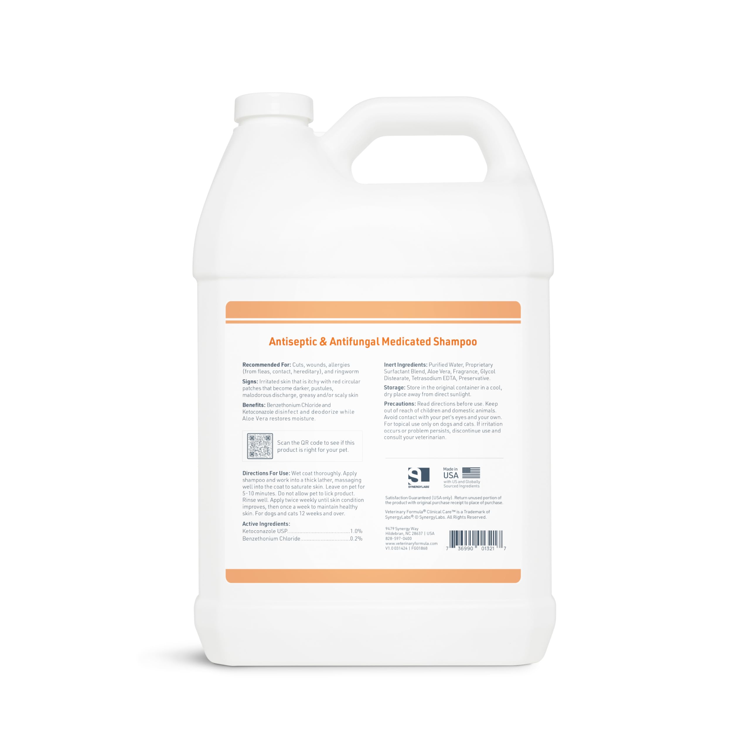 Envase de 128 oz para uso prolongado de Veterinary Formula Clinical Care