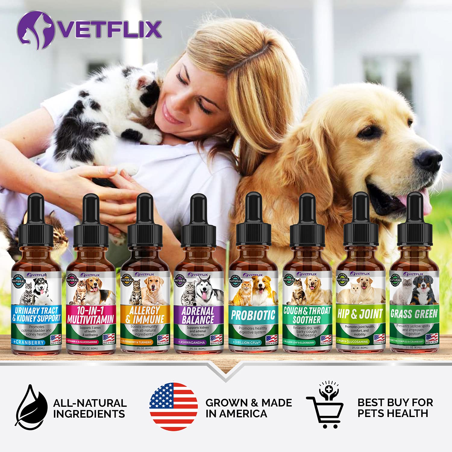 Vetflix Premium Probióticos: dosificador para dosis diarias según peso