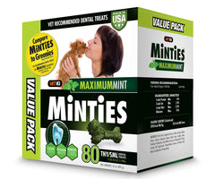 VetIQ Minties, hueso dental para perros, ayuda a mantener aliento fresco.