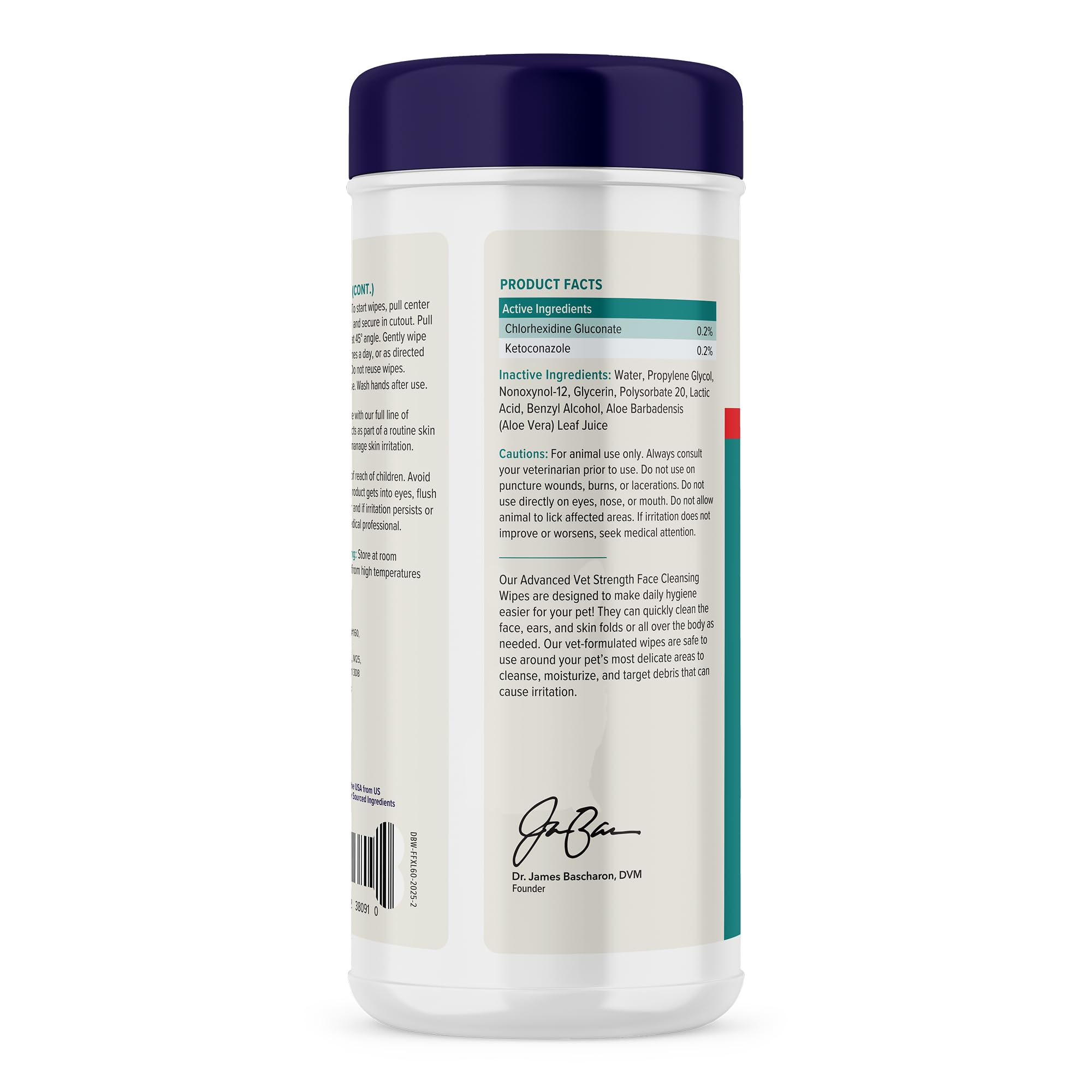 Aloe vera incluida para calmar la irritación durante la limpieza de pliegues.