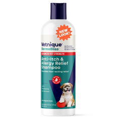 Dermabliss Vetnique: alivio-picazon para perros con champú suave y eficaz.