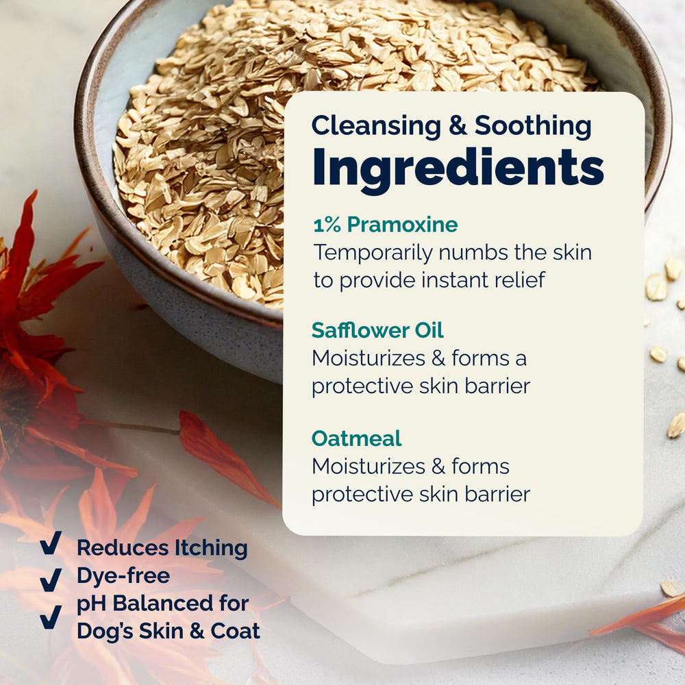 Dermabliss Vetnique: ingredientes-calmantes cuidan la piel sensible de tu mascota.
