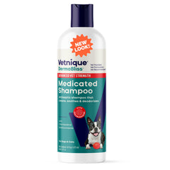 Dermabliss para perros, botella: champú antibacteriano para piel sana.