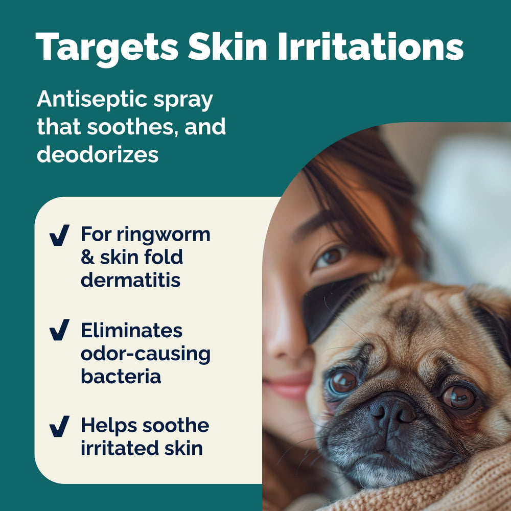 Ingredientes: clorhexidina y ketoconazol en Dermabliss para piel de mascotas.
