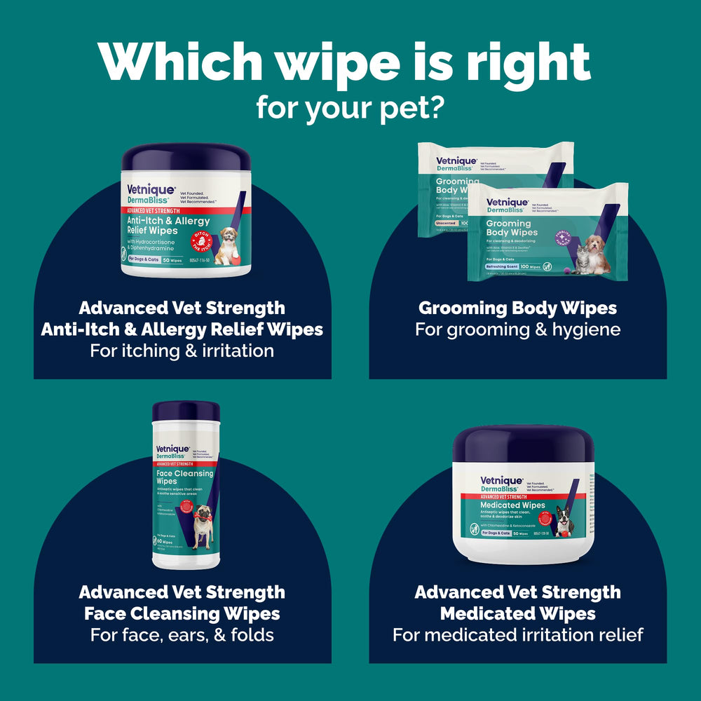 Dermabliss Vetnique: piel sana para perros, limpieza diaria sin irritación