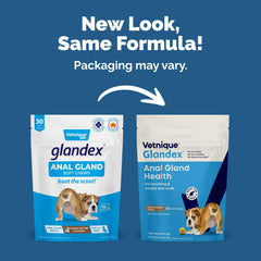 Vetnique Glandex bocaditos mantequilla de maní: sabor agradable con beneficios digestivos.