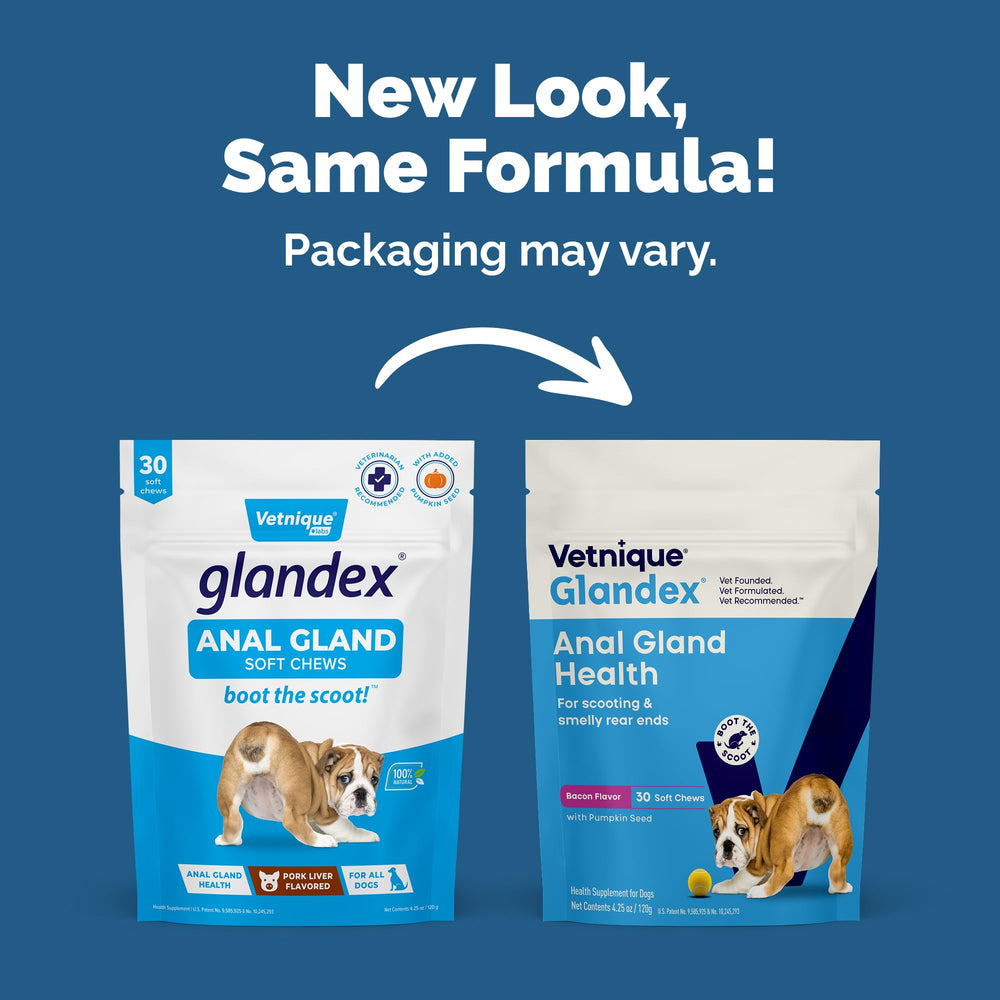 Vetnique Glandex con calabaza, apoyo digestivo y fibra para perros