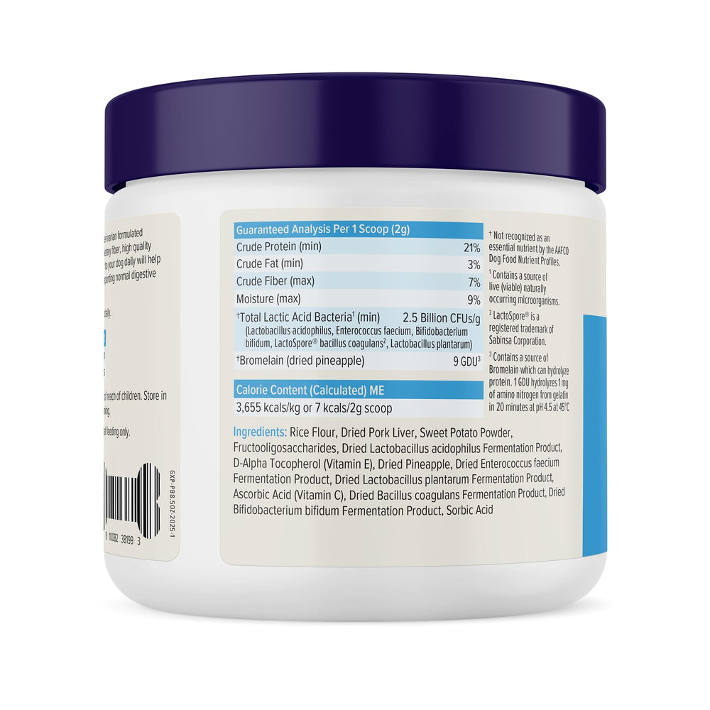 Envase de Vetnique Glandex Daily Probiotics, medición precisa para la rutina diaria.