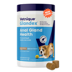 Glandex de Vetnique, premios-calabaza para la digestión diaria del perro.