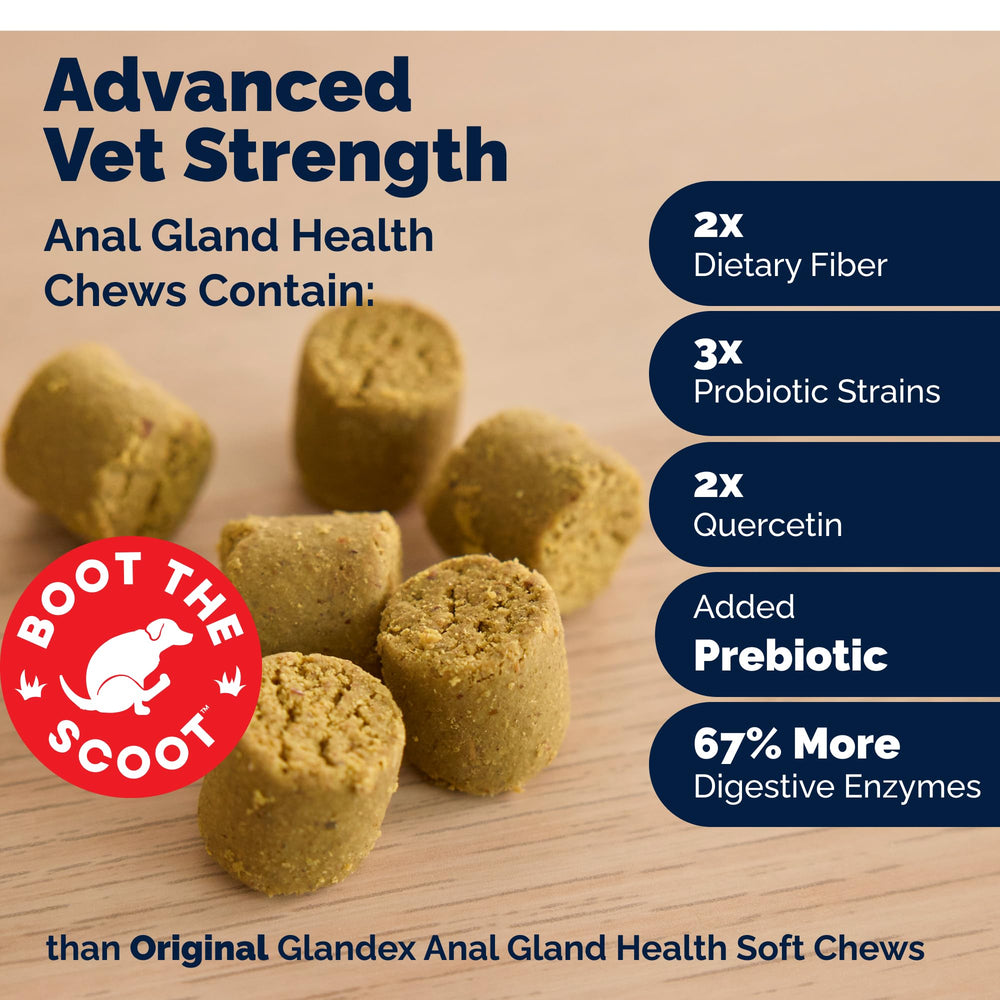Probióticos de Vetnique Glandex para flora intestinal equilibrada